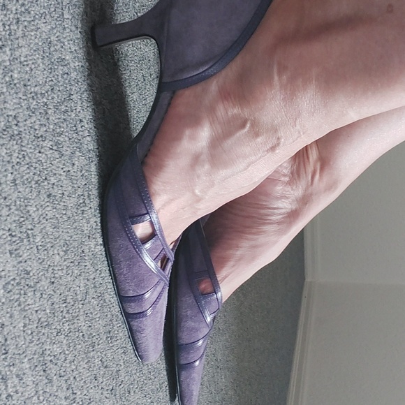 Purple Suede pumps - Picture 4 of 9